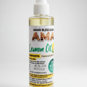 200mls AMAN lemon Zest Infused Oil